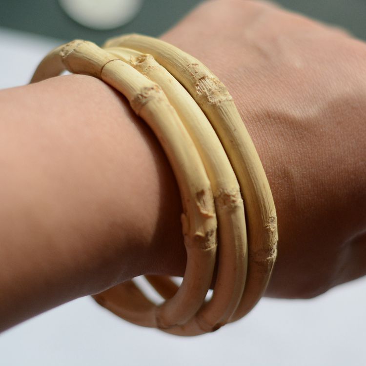 Ethnic Style Hair Embryo Bamboo Bracelet Natural Original Pastoral Style