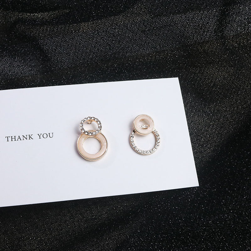 Trendy Sterling Silver Needle Stud Earrings For Women Korean Style Popular