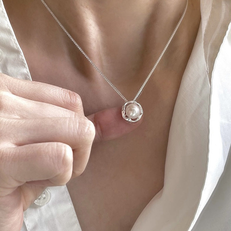 French Style Vintage Pearl Necklace For Women
