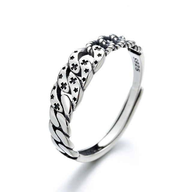 Vintage Old Cross Carved Ring