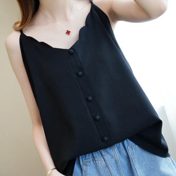 Plump Girls 15000kg Plus Size Slip Top Female Outer Wear Inner Wear Loose