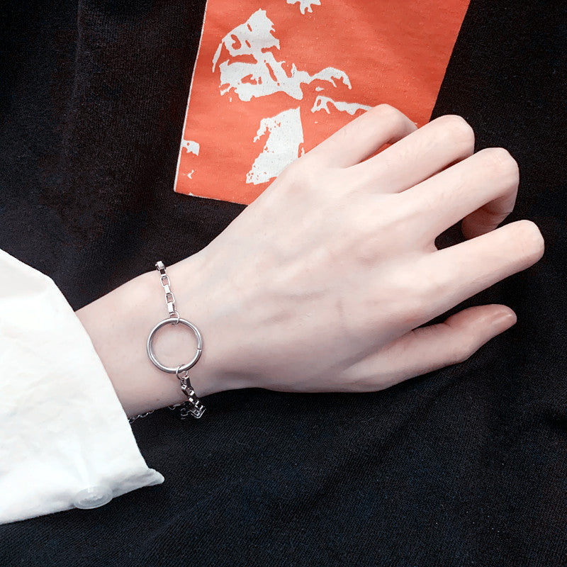 Korean Style Simple Bracelet Punk Style Circle