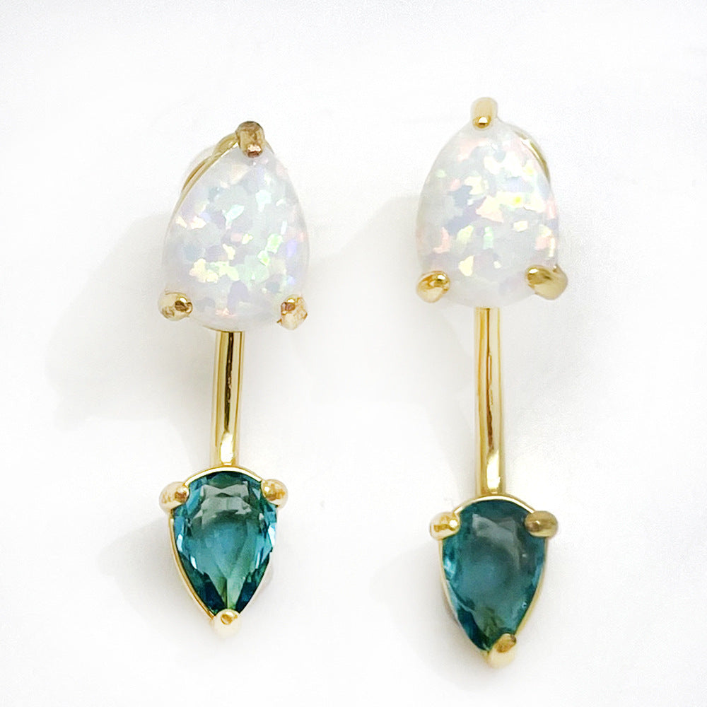 European And American Ins Style Simple Dual-wear Triangle Earrings Women