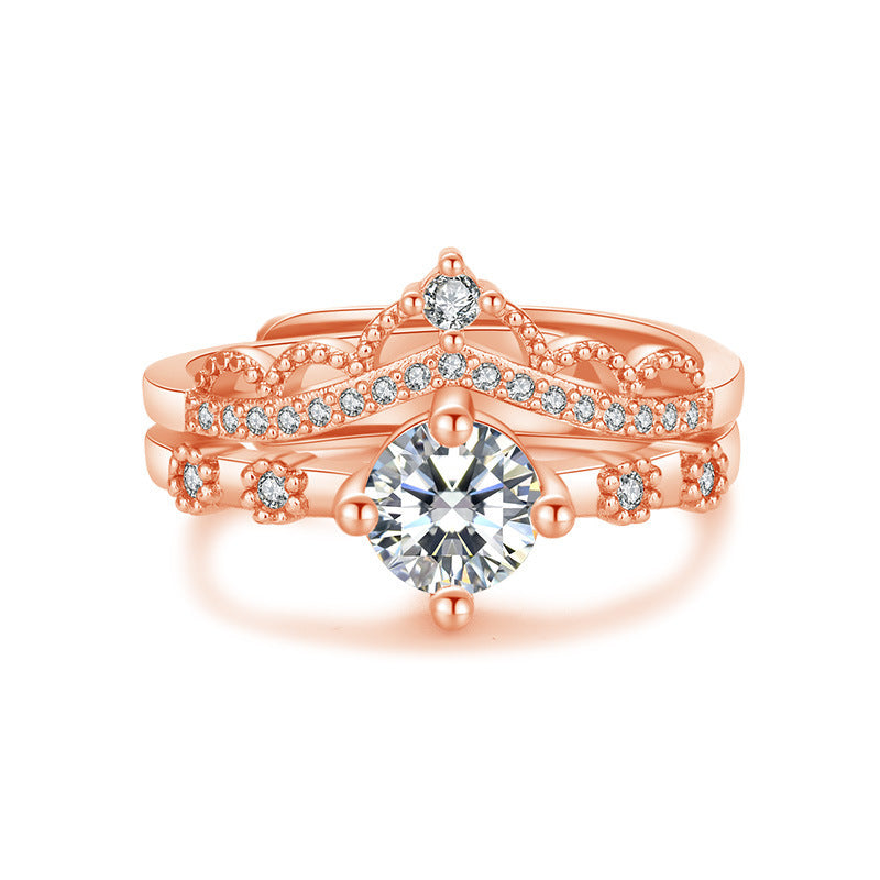 Fashion Korean Style Jewelr Crown Ring Women