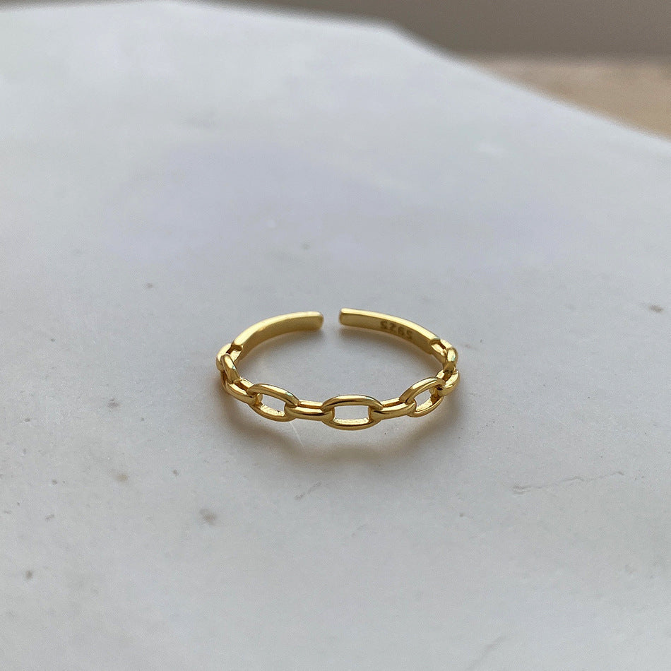 French Style Korean Style Jewelry Sterling Silver Ring Fashion