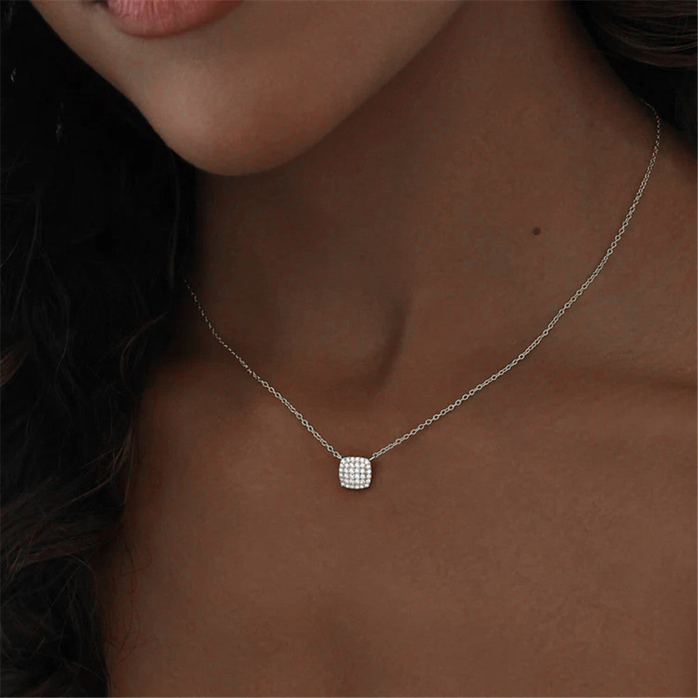 S925 Sterling Silver New Style Zircon Necklace Women