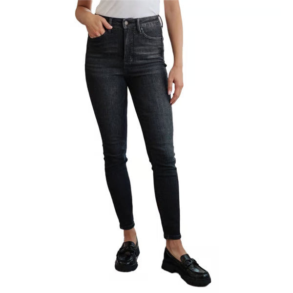 Women's Personalized Label Pencil Pants Wash
