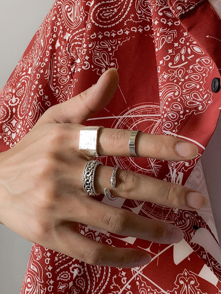 New Style Metal Design Sense Of National Tide Chinese Style Ring