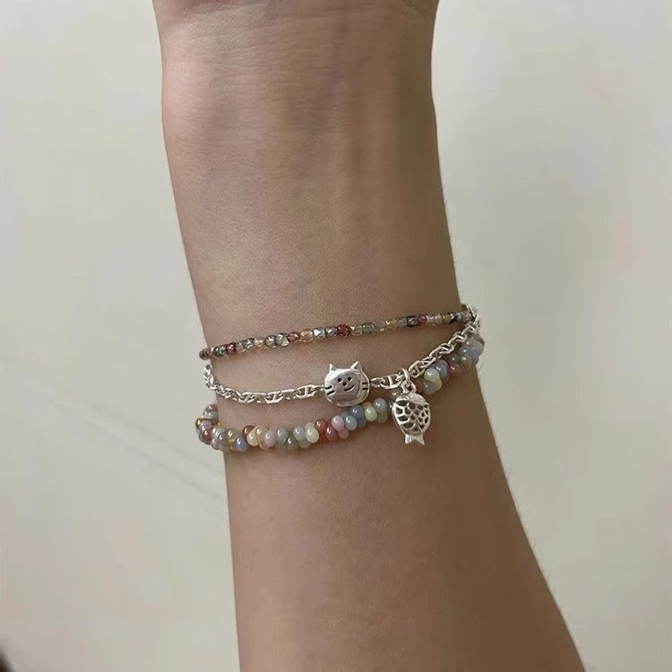 Year-old Fish Not Specification Small Pieces Of Silver Bracelet Design