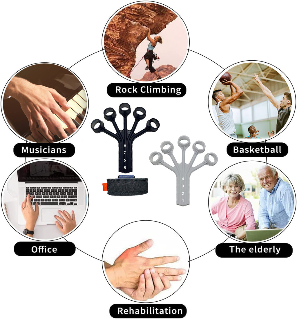 Silicone Finger Flexion And Extension Trainer Rehabilitation Abdominal Tensor