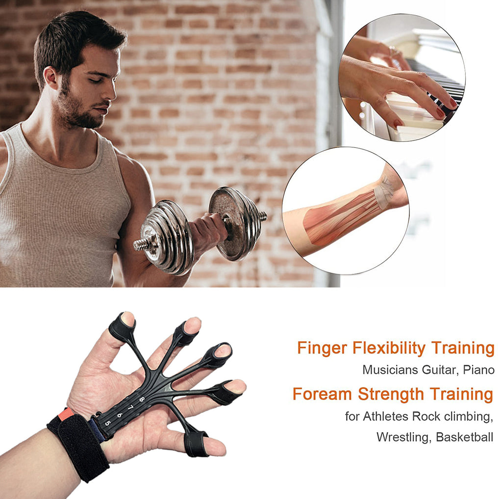 Silicone Finger Flexion And Extension Trainer Rehabilitation Abdominal Tensor