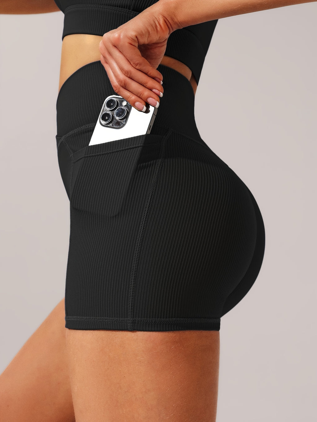 Women's High-Waisted Yoga Shorts - Breathable Workout Shorts For Running & Gym
