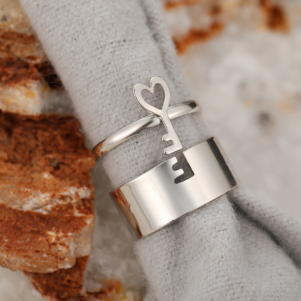 Punk Style Couple Ring Men And Women
