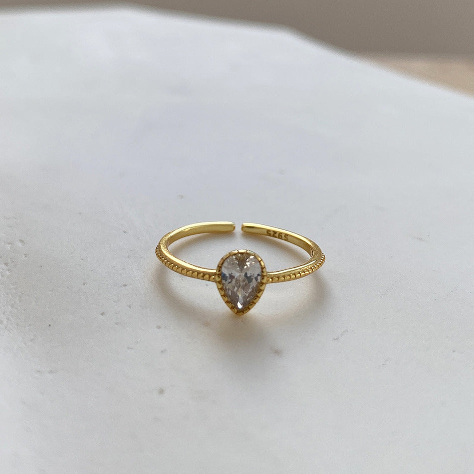 French Style Korean Style Jewelry Sterling Silver Ring Fashion