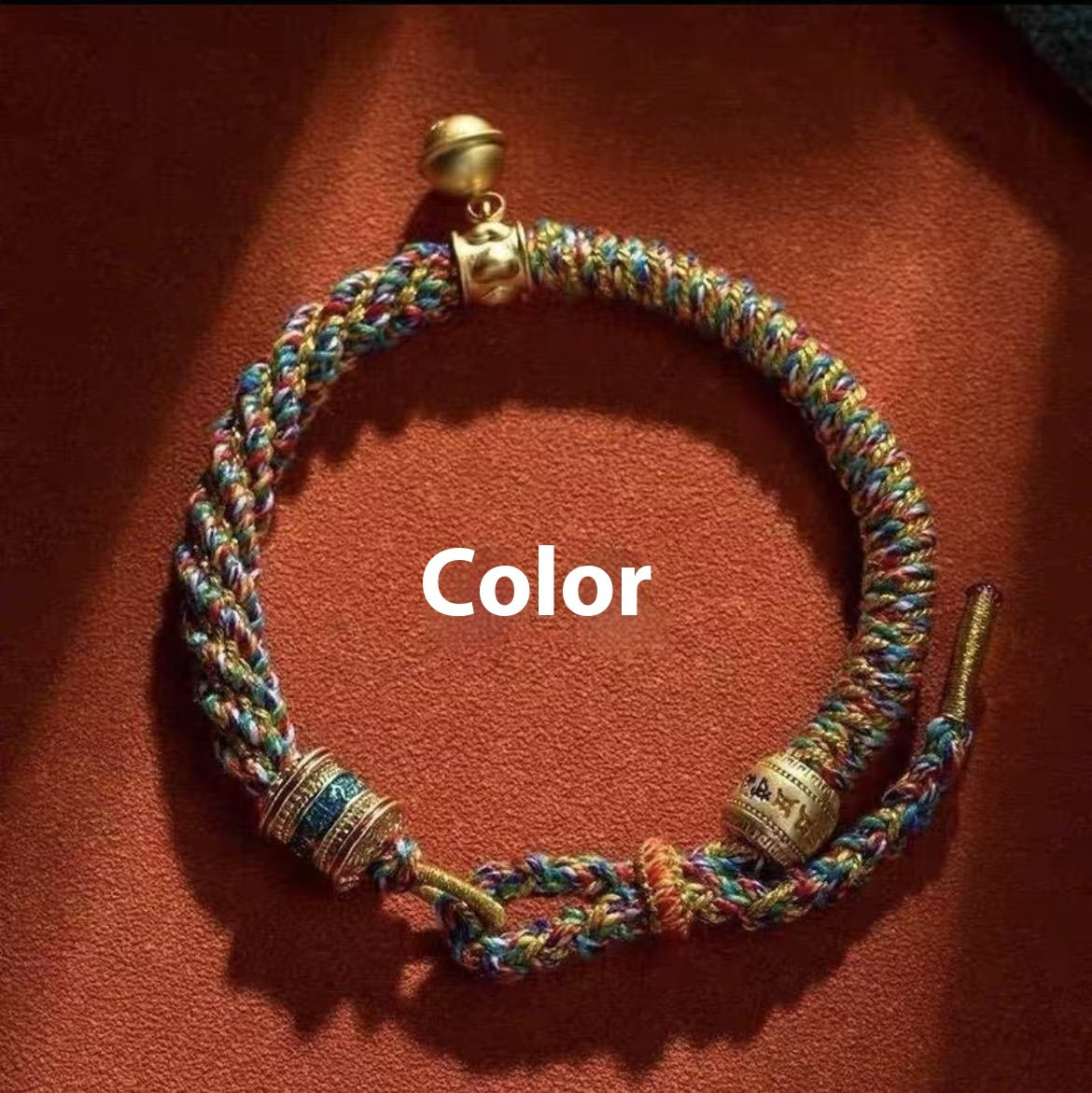 Tibetan Style Six-character Mantra Handmade Weaving Ethnic Style Bracelet