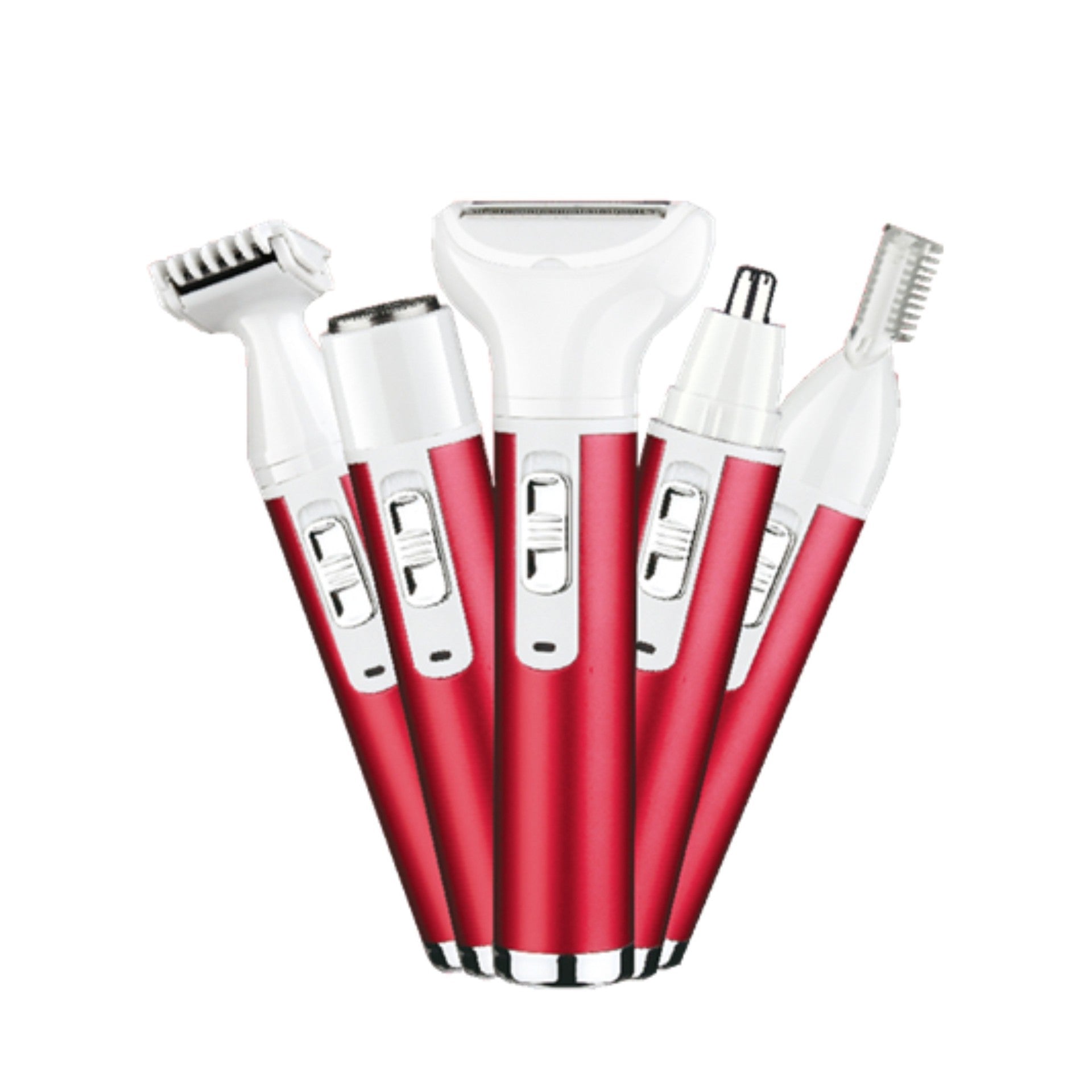 Electric Depilator Private Lady Shaver Private Parts Armpit Pubic Hair Shaver Multi-functional Five-piece Set For Women Hair Removal Device