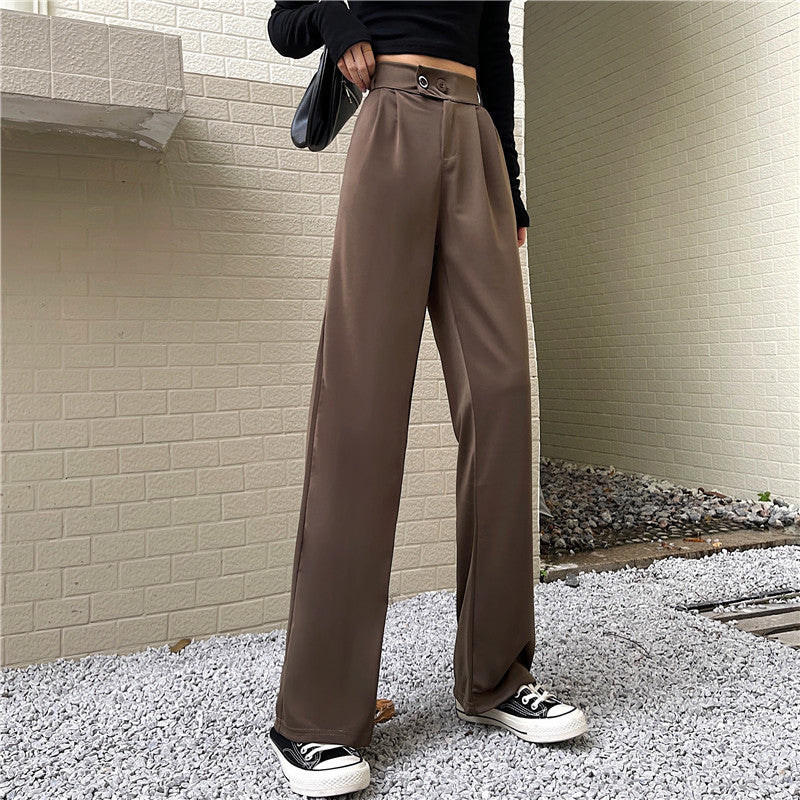 Retro Student Casual Pants Women's Clothing