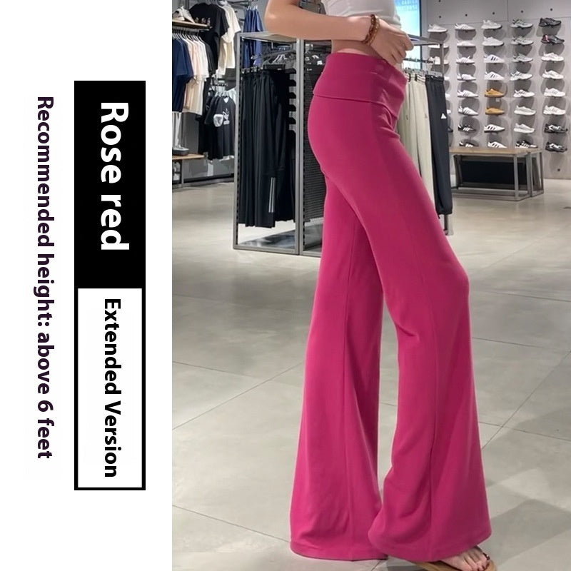 Women's Thin Low Waist Slimming Small Drape Casual Yoga Pants