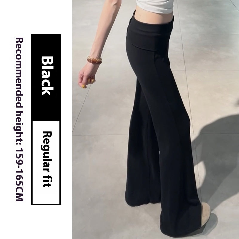 Women's Thin Low Waist Slimming Small Drape Casual Yoga Pants