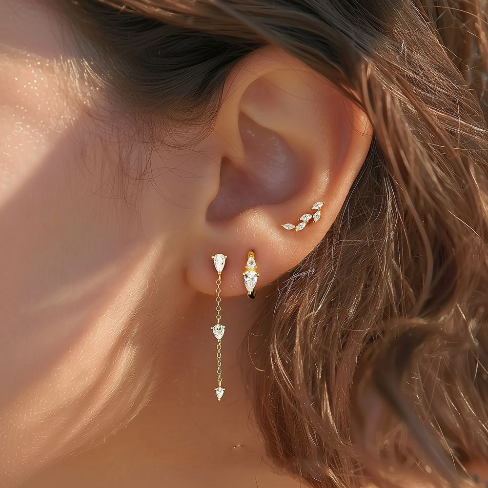S925 Sterling Silver Mori Style Branch Leaf Stud Earrings For Women Affordable Luxury Fashion