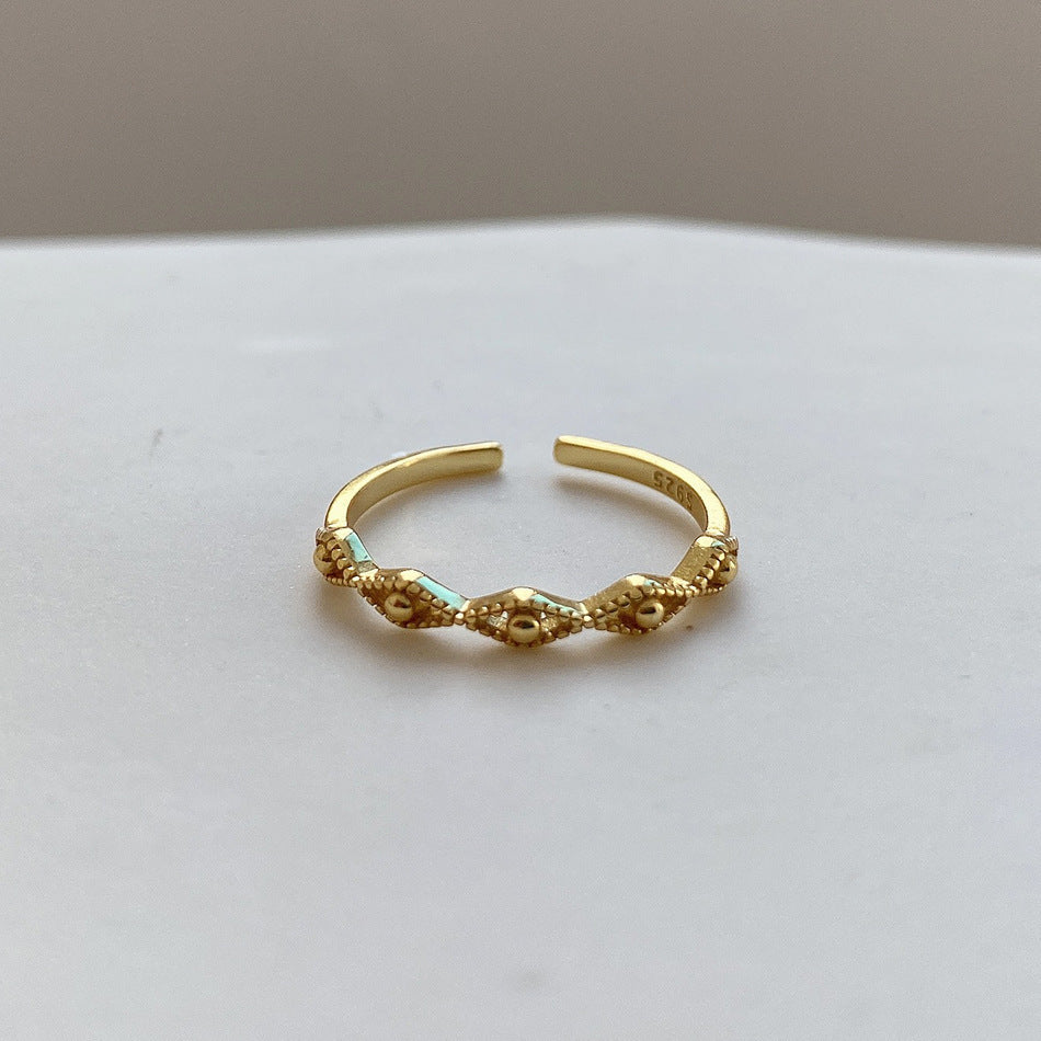 French Style Korean Style Jewelry Sterling Silver Ring Fashion