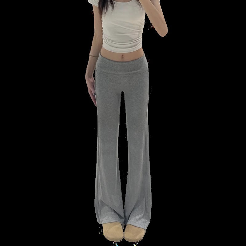 Women's Thin Low Waist Slimming Small Drape Casual Yoga Pants