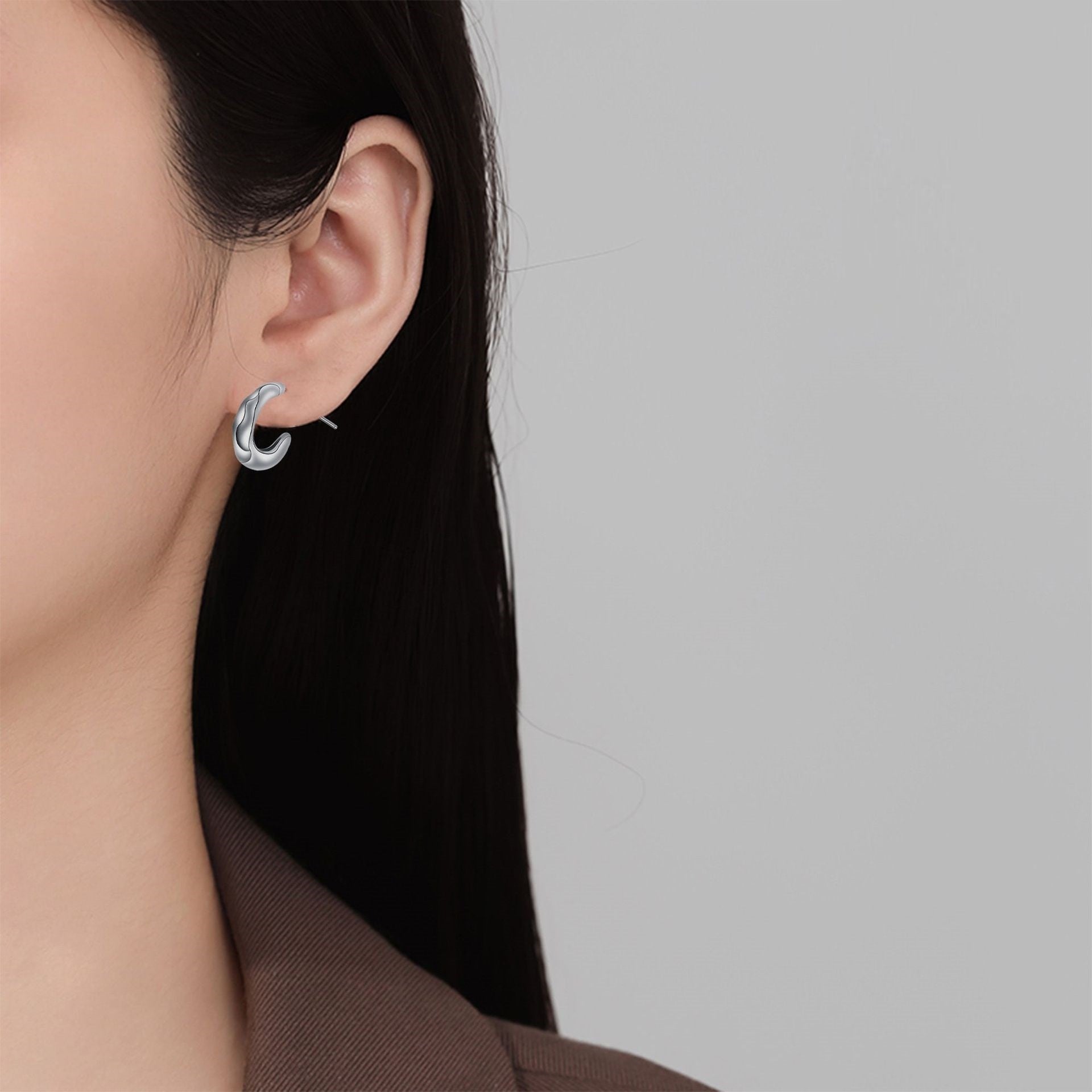 Niche Advanced European And American Style Ear Ring Simple Design Earrings For Women