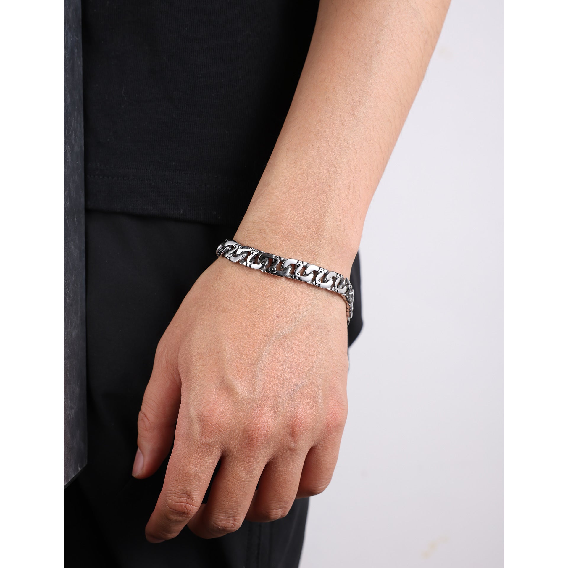 European And American Old Hip Hop Men's Bracelet