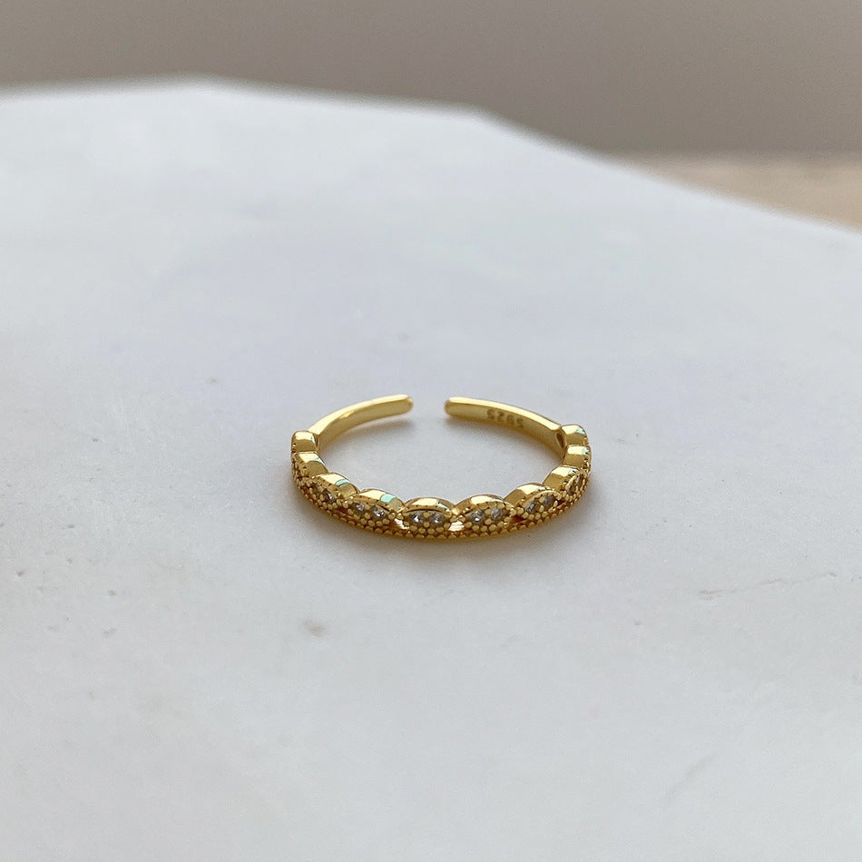 French Style Korean Style Jewelry Sterling Silver Ring Fashion
