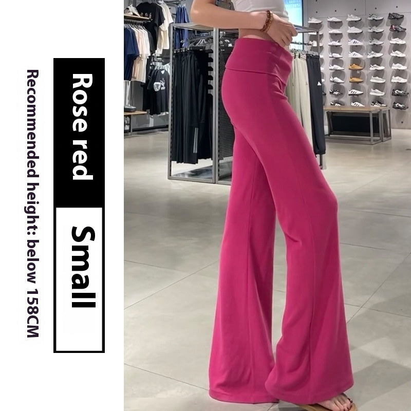 Women's Thin Low Waist Slimming Small Drape Casual Yoga Pants