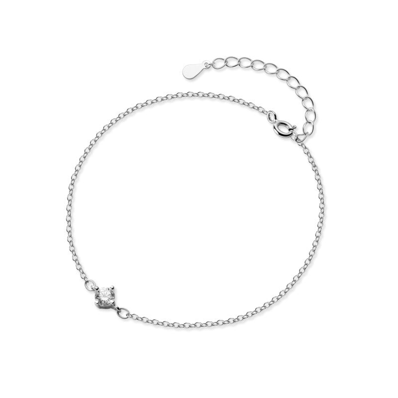 Women's Korean Style Simple Style S925 Silver Bracelet