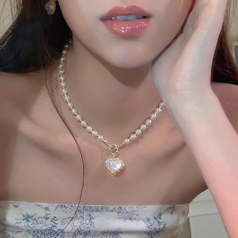 High-grade Popular Butterfly Pearl Necklace For Women Ins Style