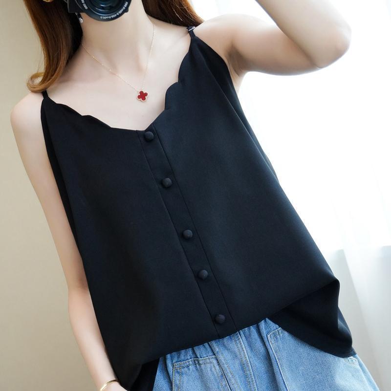 Plump Girls 15000kg Plus Size Slip Top Female Outer Wear Inner Wear Loose