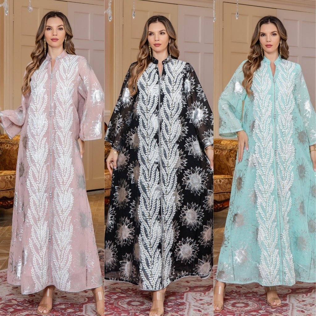 Women's Embroidered Dubai Dress Arab Clothing