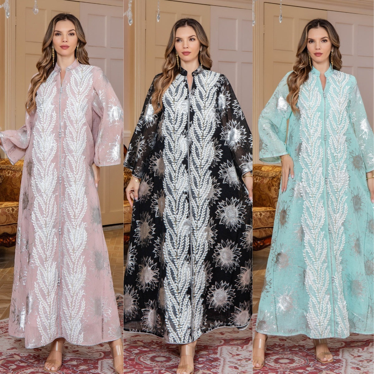 Women's Embroidered Dubai Dress Arab Clothing