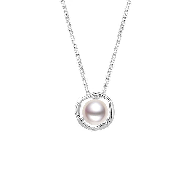 French Style Vintage Pearl Necklace For Women