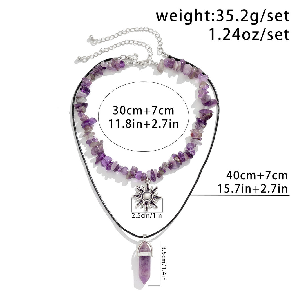 Vacation Style Irregular Gravel Necklace For Women