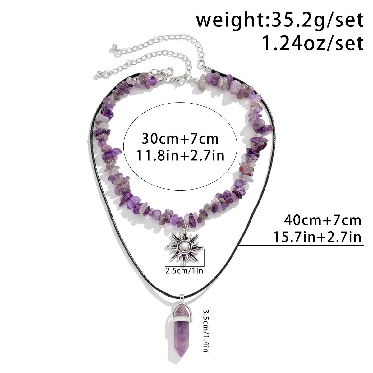 Vacation Style Irregular Gravel Necklace For Women