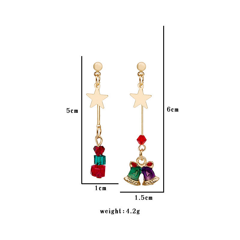 New European And American Christmas Series Fringed Metal Boots Old Man Pendant