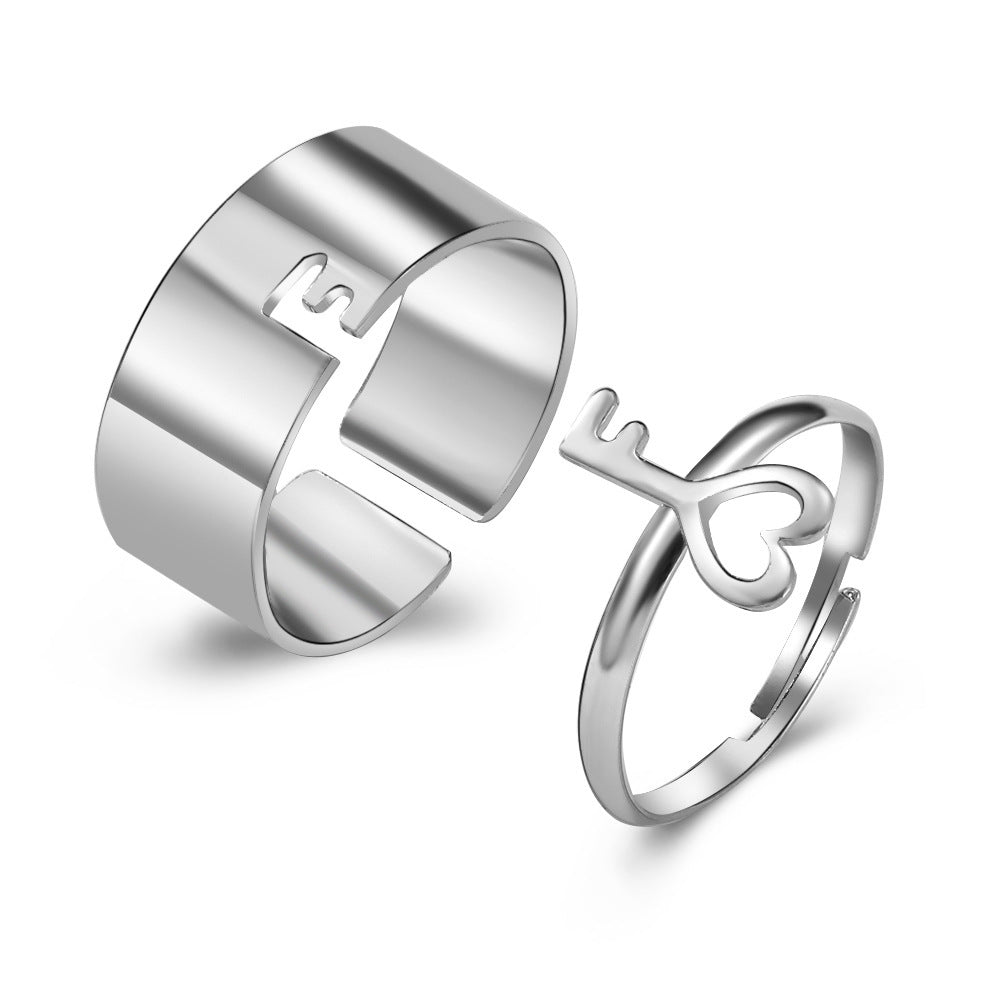 Punk Style Couple Ring Men And Women