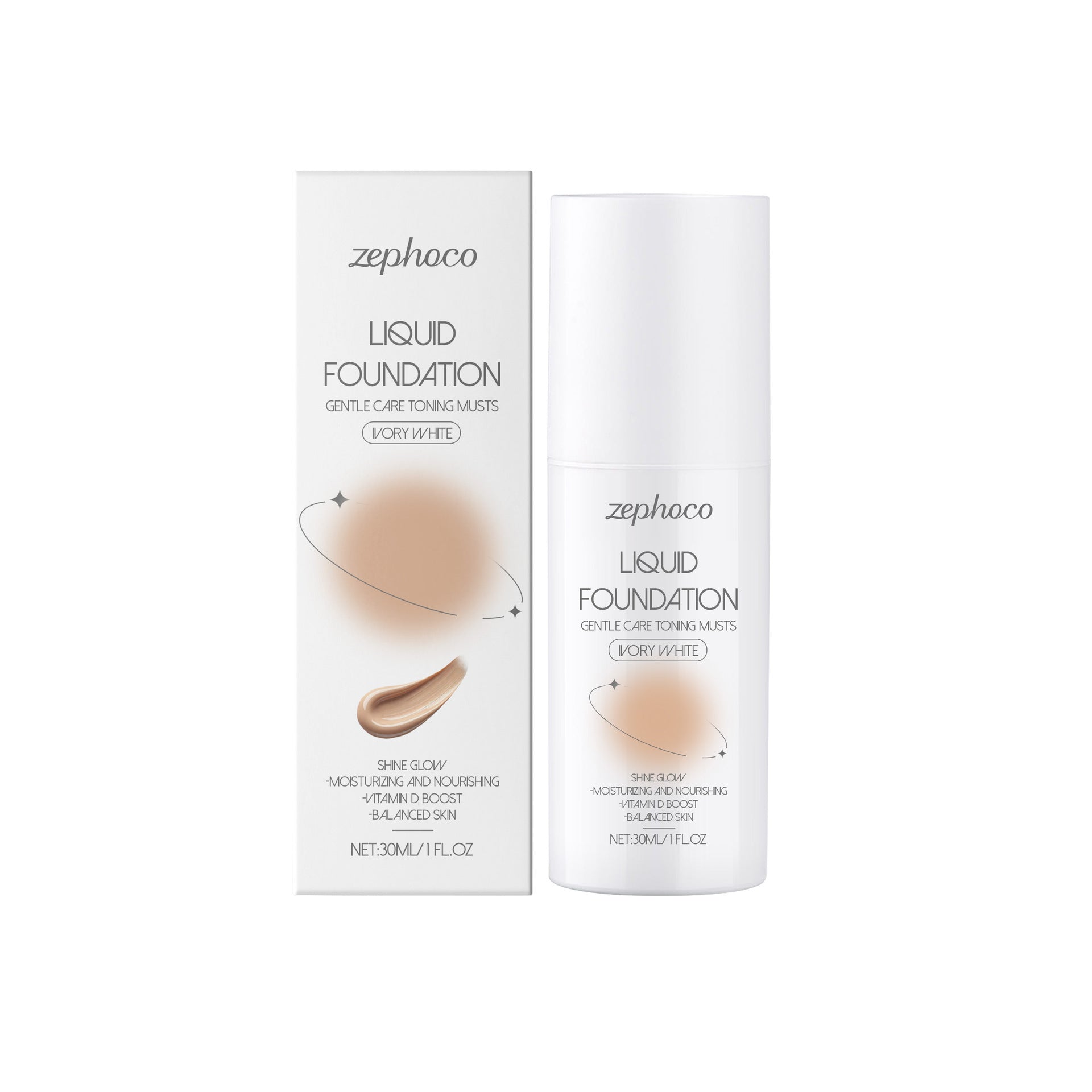 Skin Care Liquid Foundation Moisturizing And Light Skin Sticking