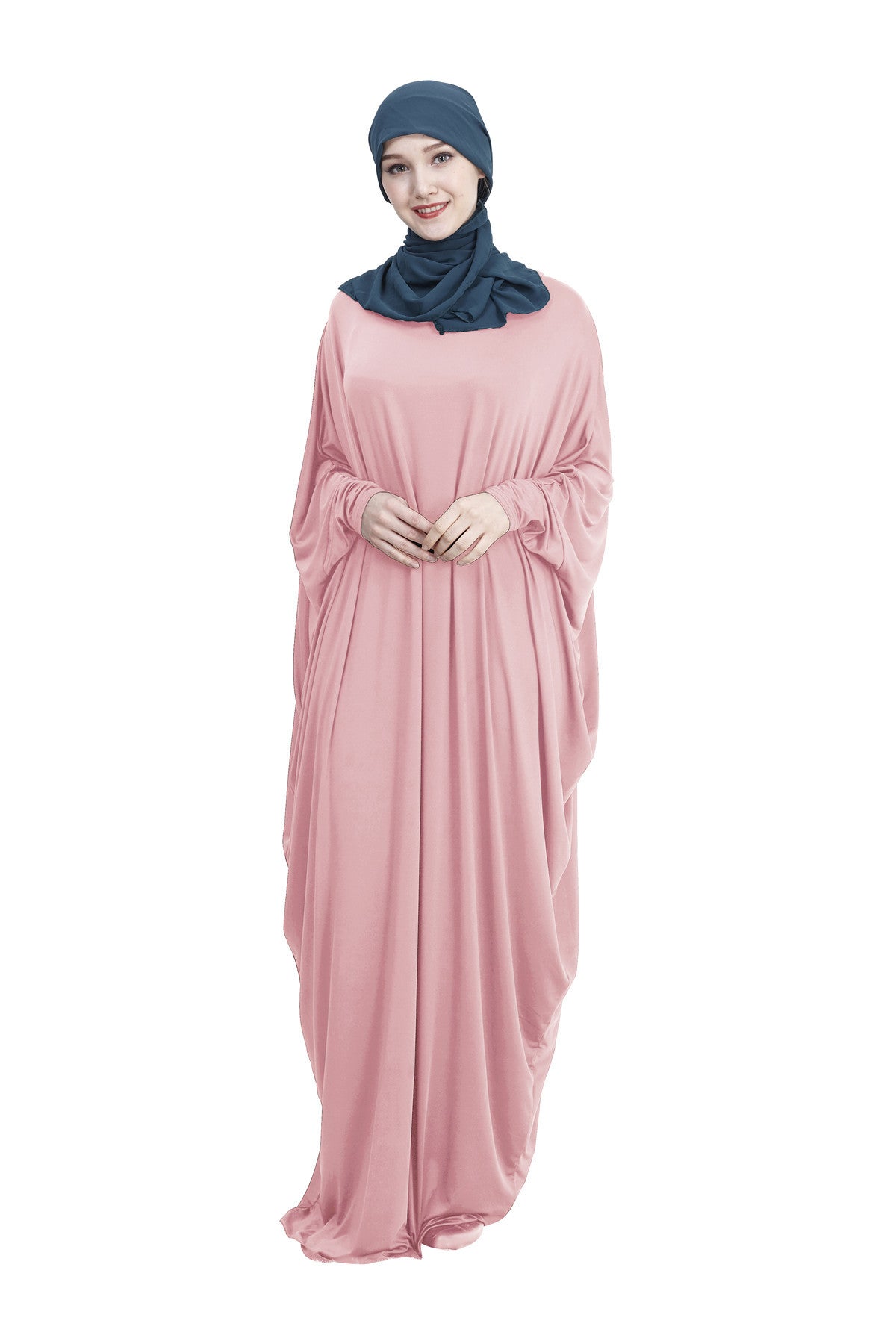 Arab Muslim Casual Clothing Multi-color Bat Sleeve Robe