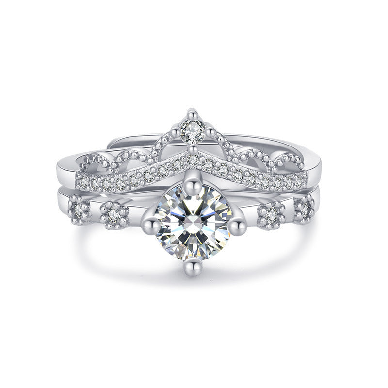 Fashion Korean Style Jewelr Crown Ring Women