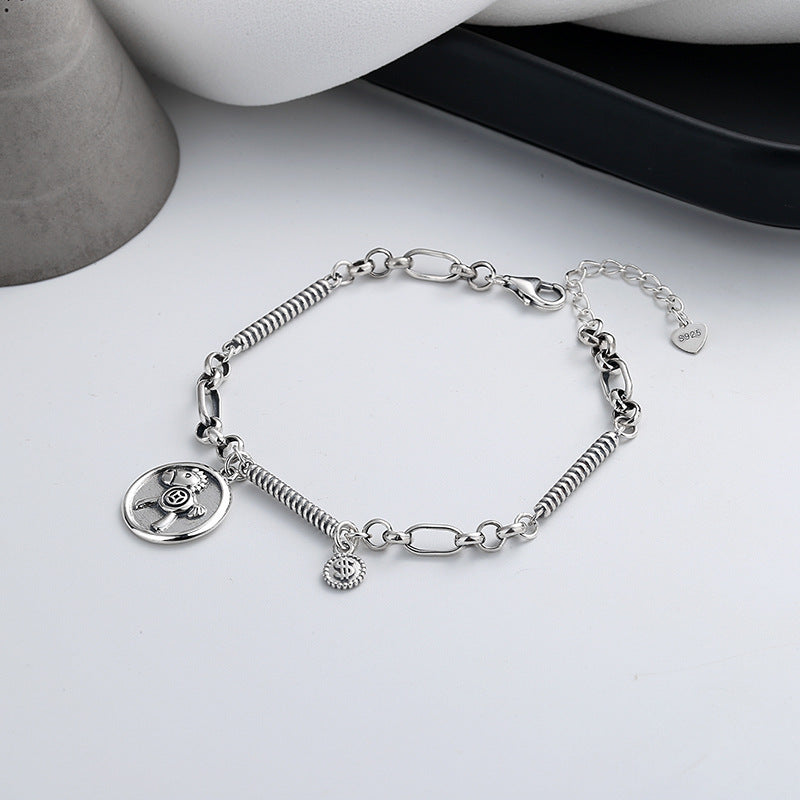 S925 Sterling Silver Money Bracelet