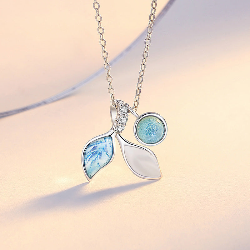 New Mori Style Leaf Necklace For Women
