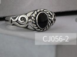 S925 Sterling Silver Ring Ins New Niche Retro Old Epoxy Female Ring Ring