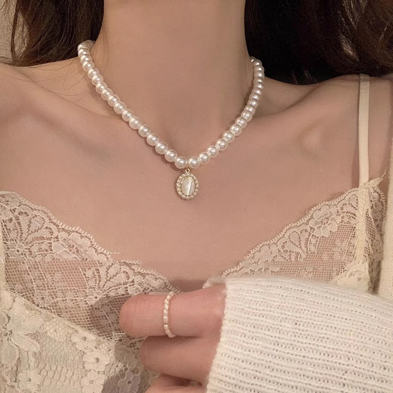 High-grade Popular Butterfly Pearl Necklace For Women Ins Style